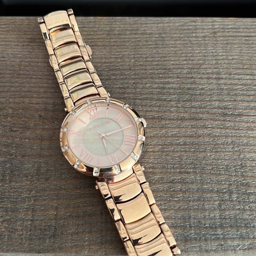 Liz Claiborne Rose gold watch